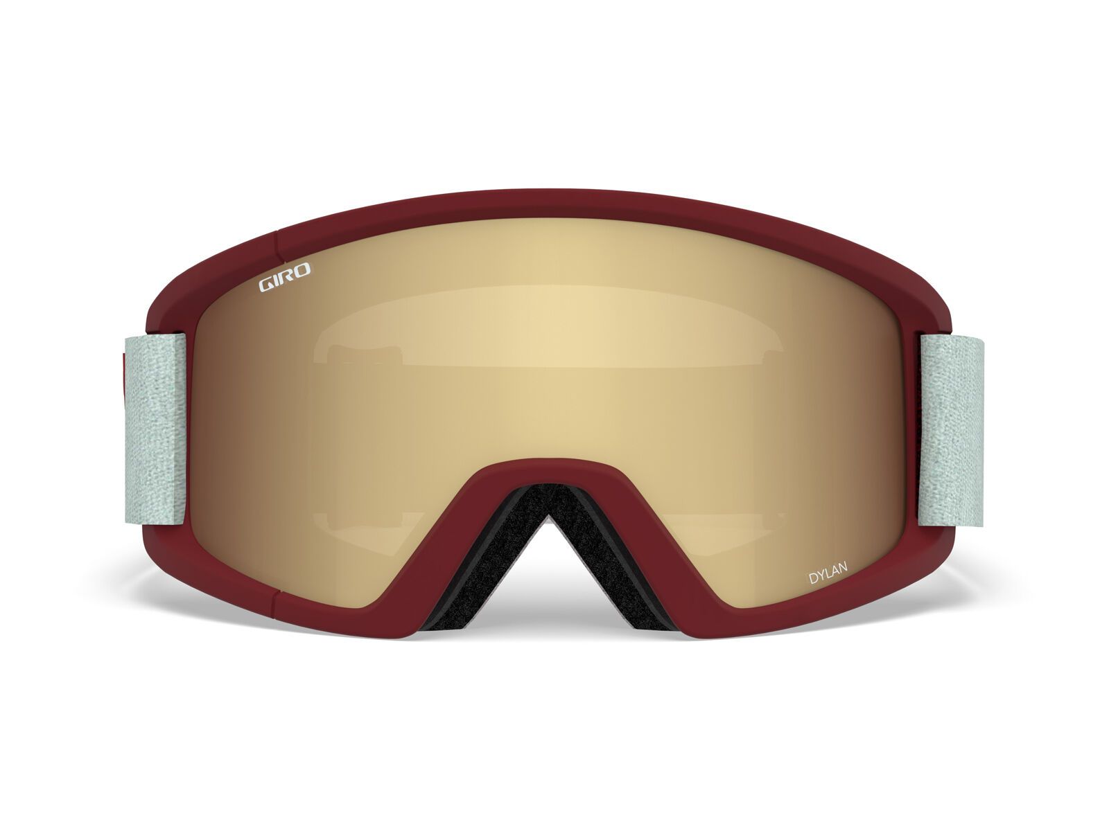 Giro Dylan inkl. WS, scarlet grey peak/Lens: amber gold - Bild 1