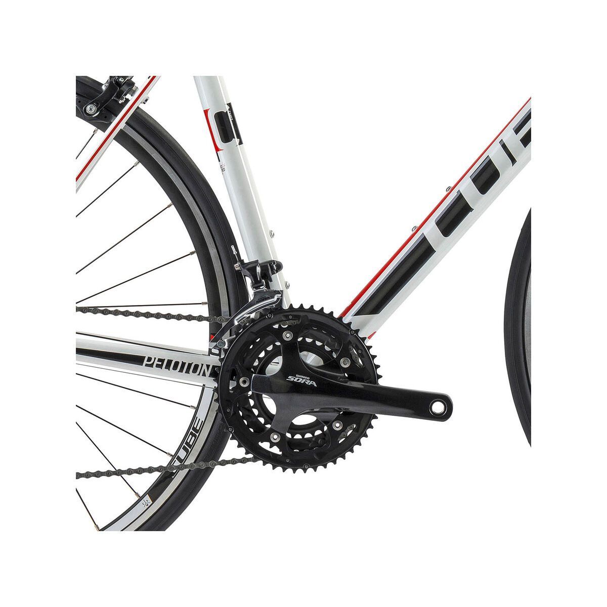 Cube Peloton, white/red print - Bild 3