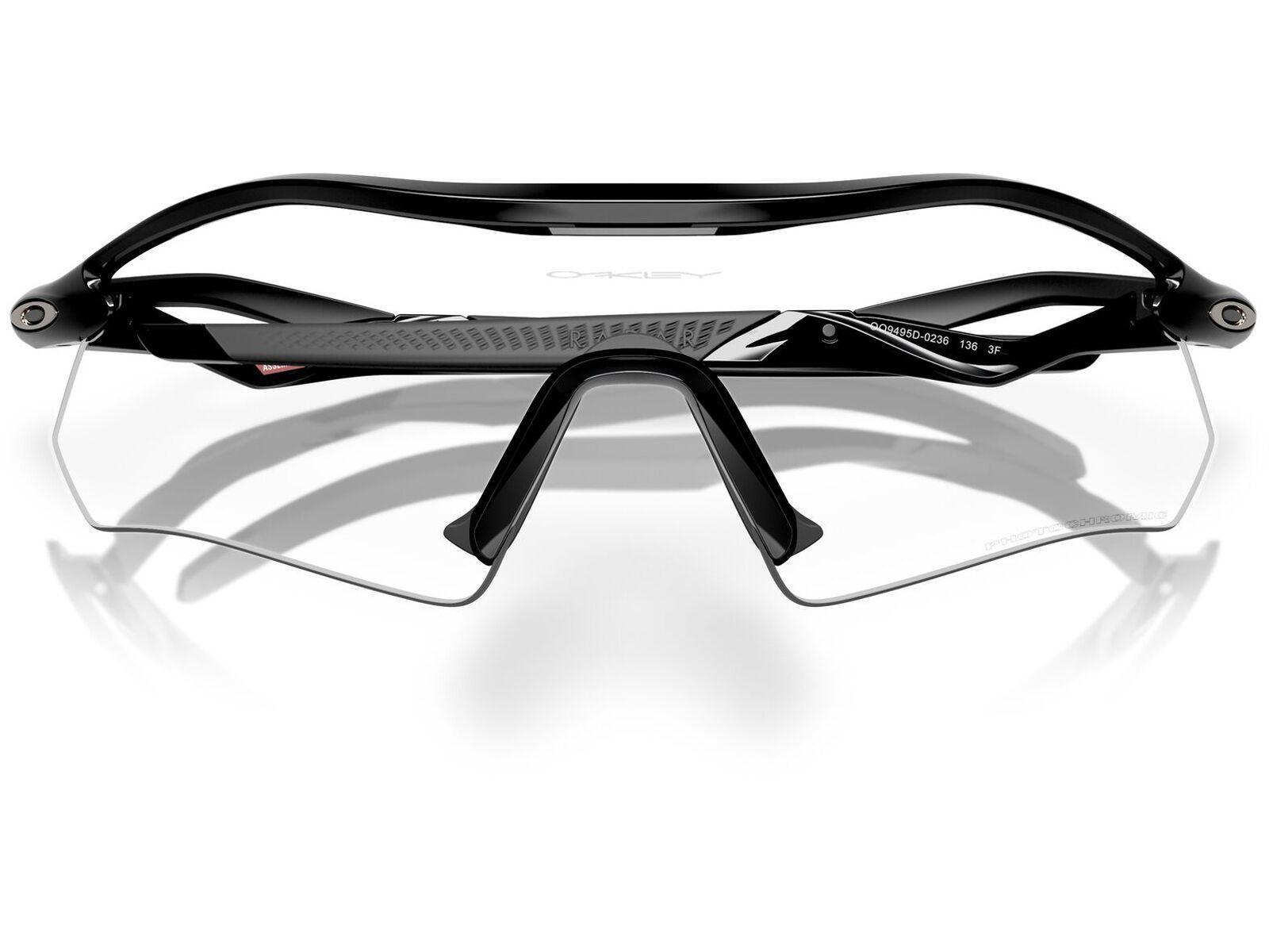 Oakley Radar Plate, Clear To Black Iridium Photochromic / polished black - Bild 8