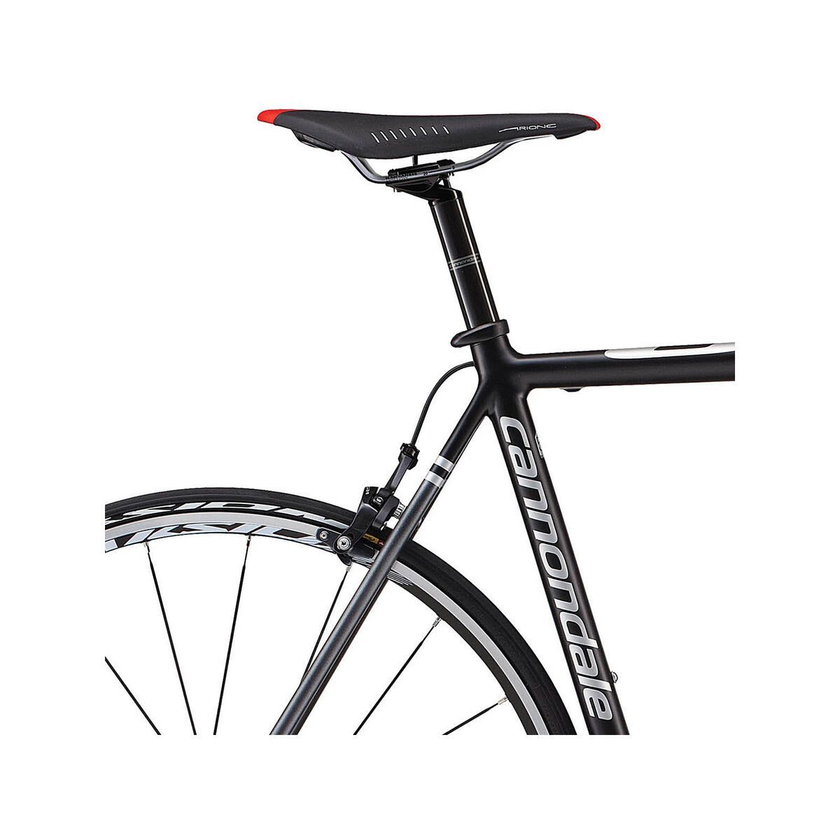Cannondale Super Six SuperSix 3 Ultegra Compact, jet black w/ charcoal gray and fine silver accents matte - Bild 5