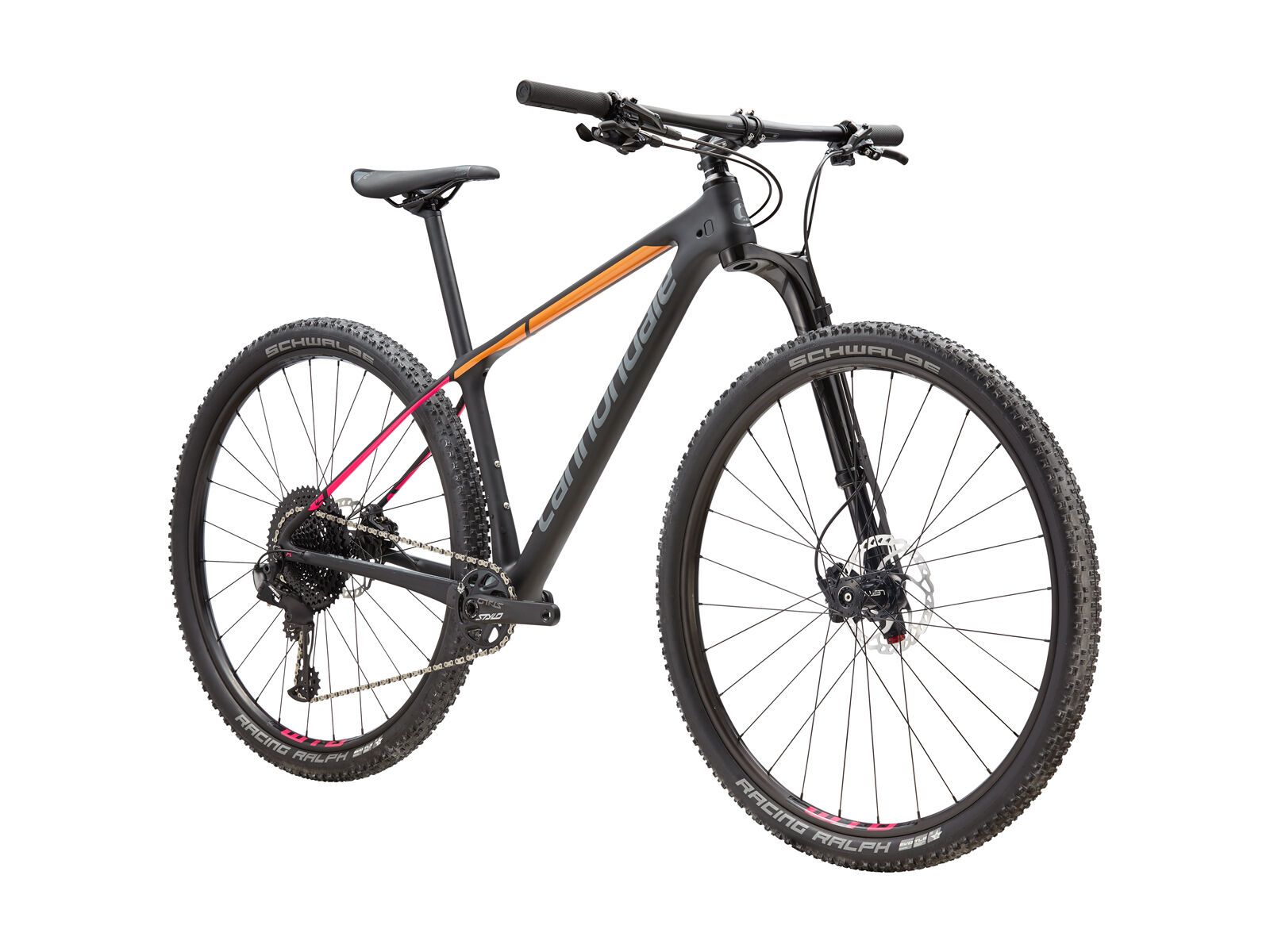 Cannondale F-Si Carbon Women's 2 27.5, black pearl w/ tangerine and acid strawberry - Bild 3