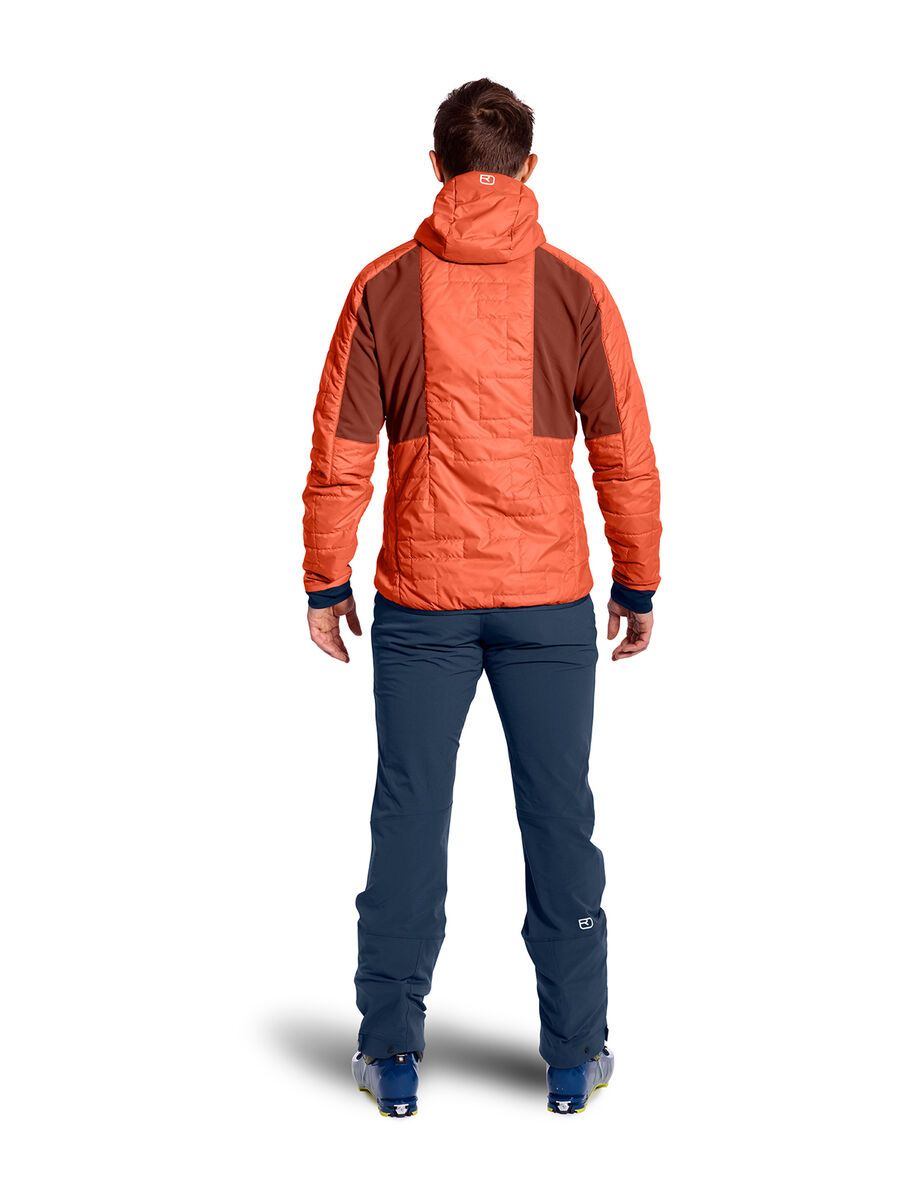 Ortovox Swisswool Piz Boè Jacket M, desert orange - Bild 4