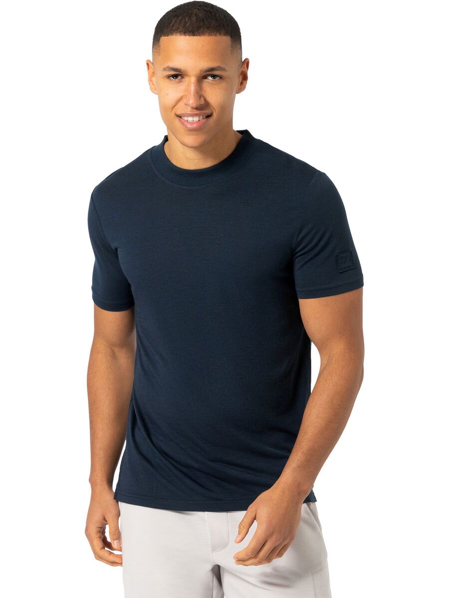 super.natural Casual Rib Bio J Tee Herren, blueberry - Bild 3