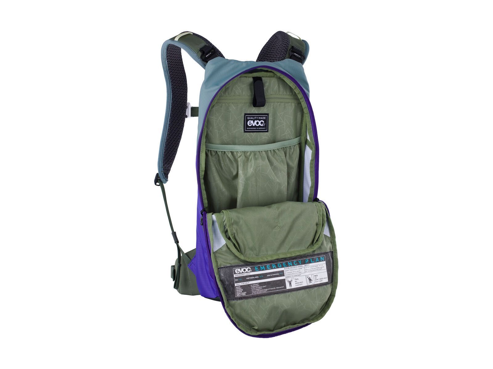 Evoc Stage 6 + Hydration Bladder 2, steel/violet/dark olive - Bild 7