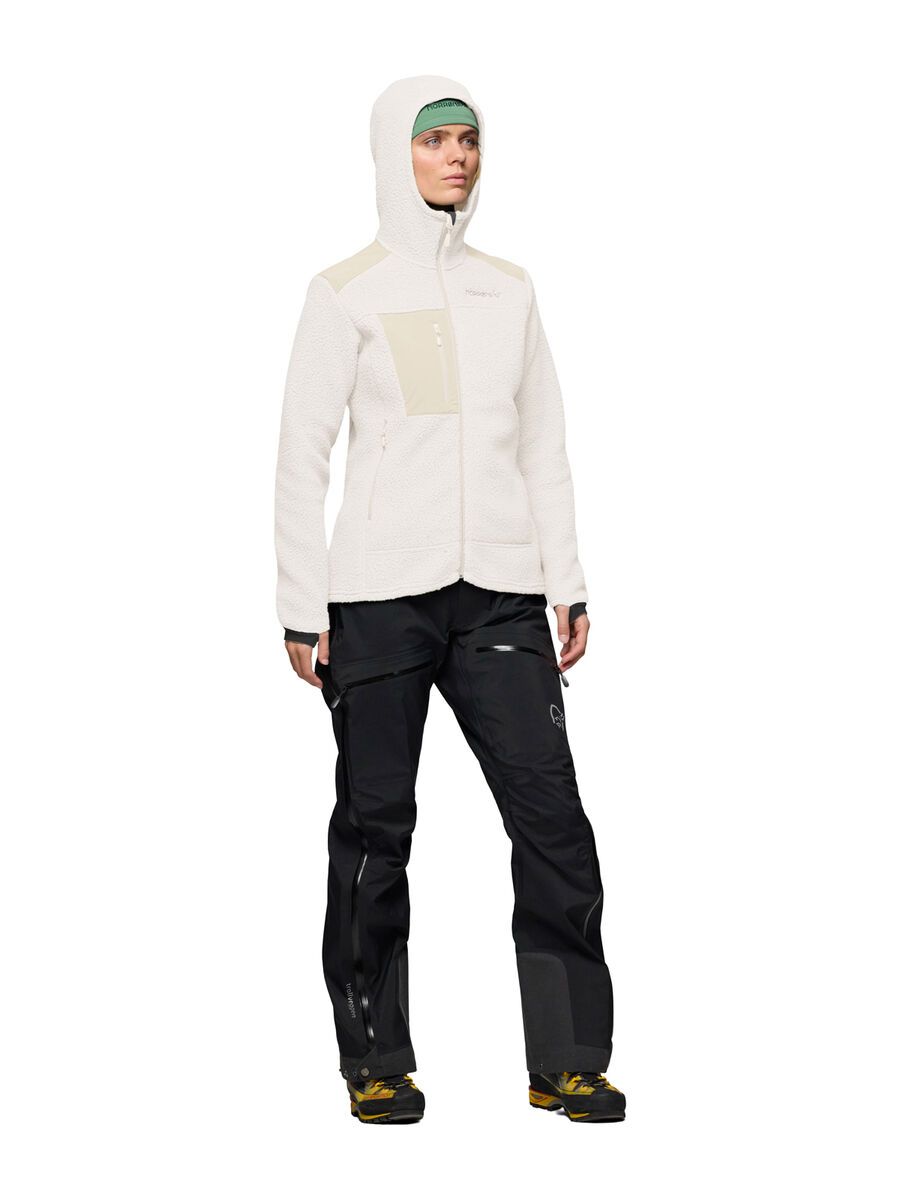Norrona trollveggen warm3 Zip Hood W's, whisper white - Bild 6