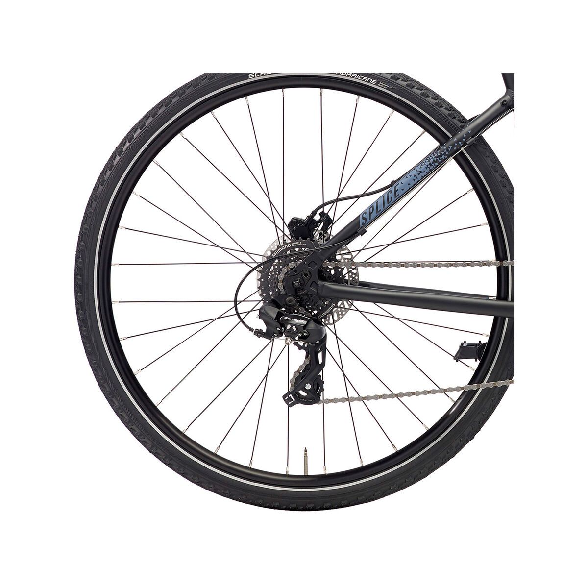 Kona Splice, matt black w/ midnight blue decals - Bild 5