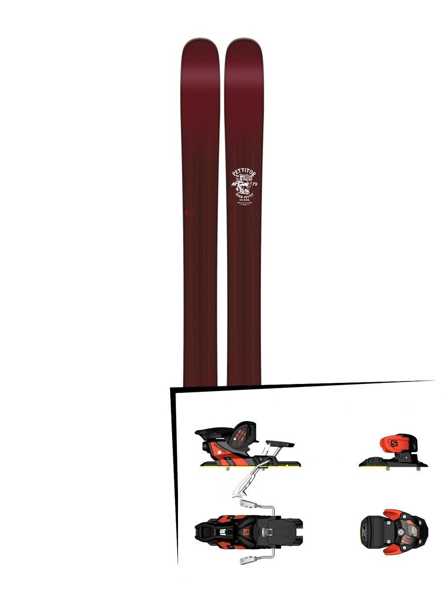 K2 SKI Set: Pettitor 2016 + Salomon Warden MNC 13 - Bild 1