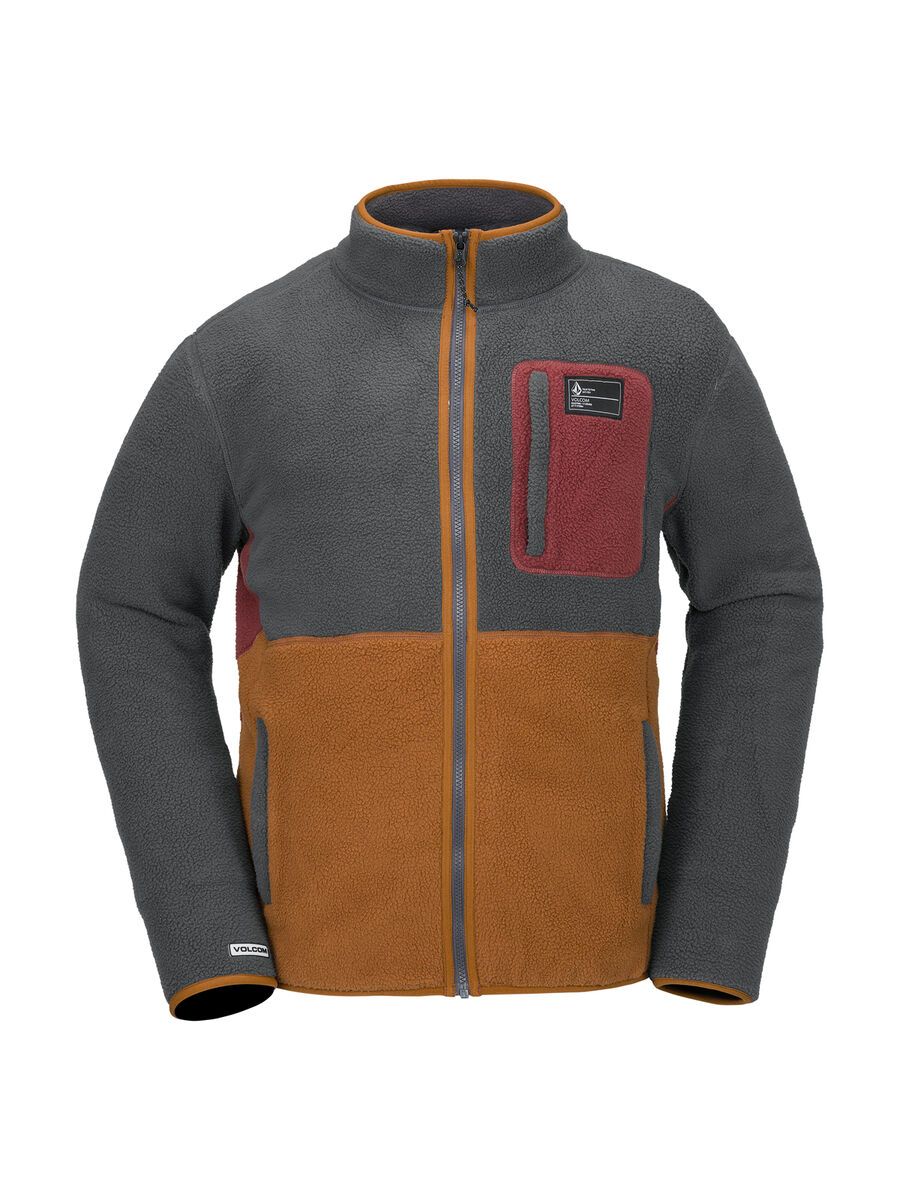 Volcom Fleecer Full Zip, charcoal - Bild 1