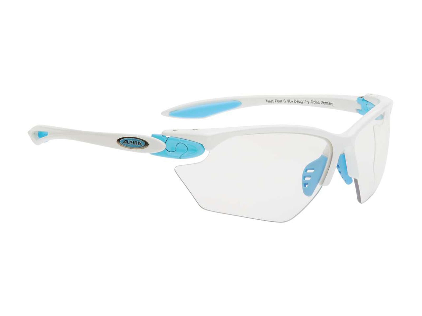 Alpina Twist Four S VL+, white l'blue/Lens: varioflex+ black - Bild 1