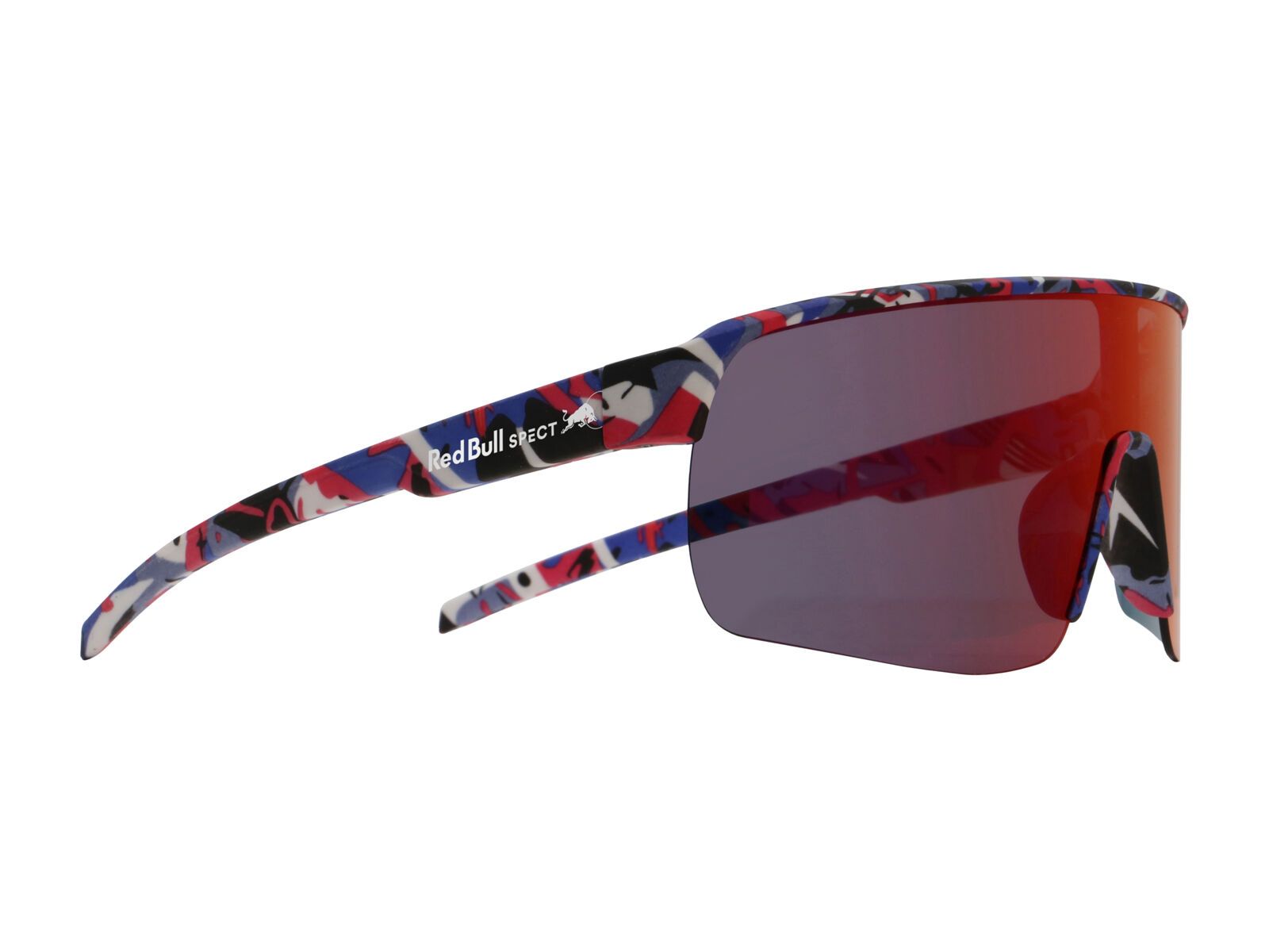 Red Bull Spect Eyewear Dakota, Smoke/Red-Purple Mirror / matt blue-burgundy pattern - Bild 1
