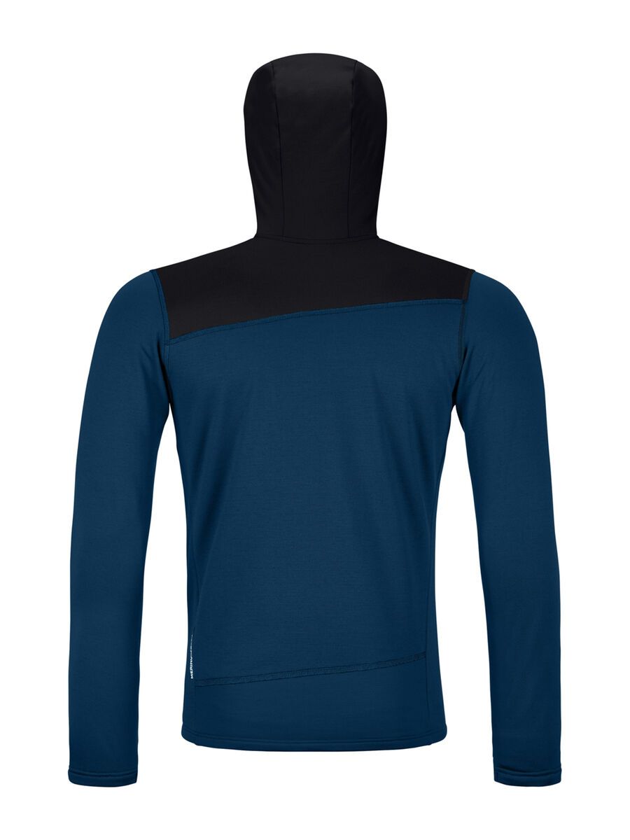 Ortovox Merino Fleece Light Hoody M, deep ocean - Bild 2