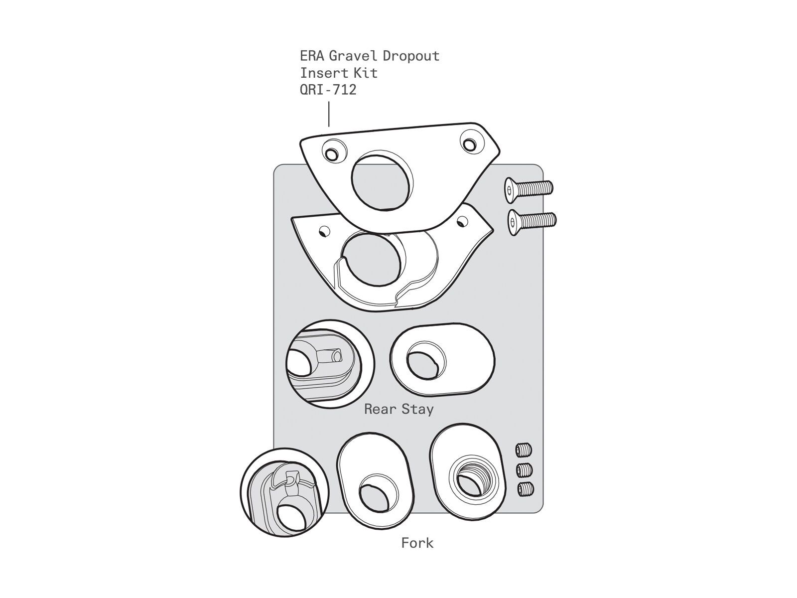 Cervelo ERA Gravel Dropout Insert Kit - Bild 2
