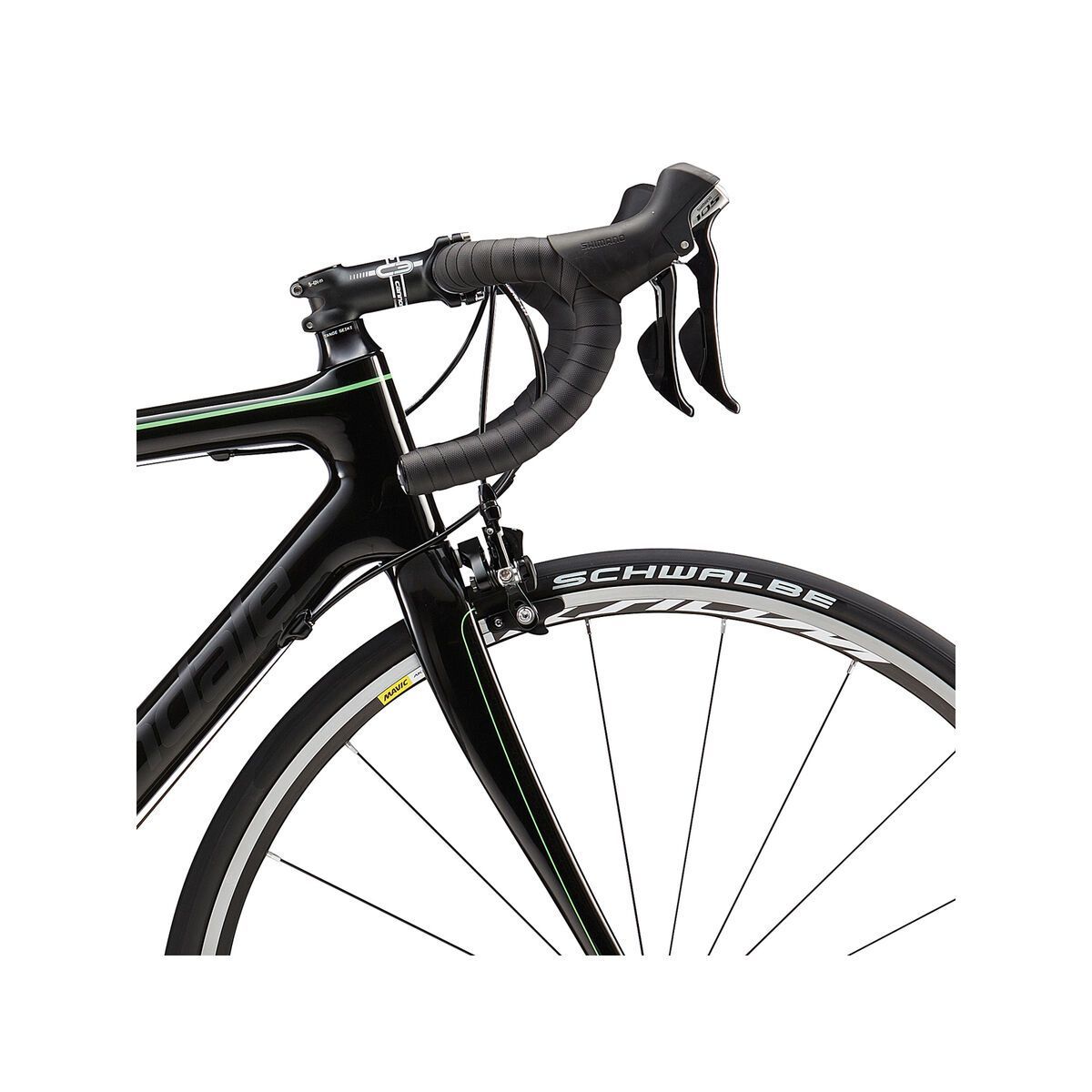 Cannondale SuperSix Evo Women's 105 5, jet black w/ viserker green and nearly black, gloss - Bild 5