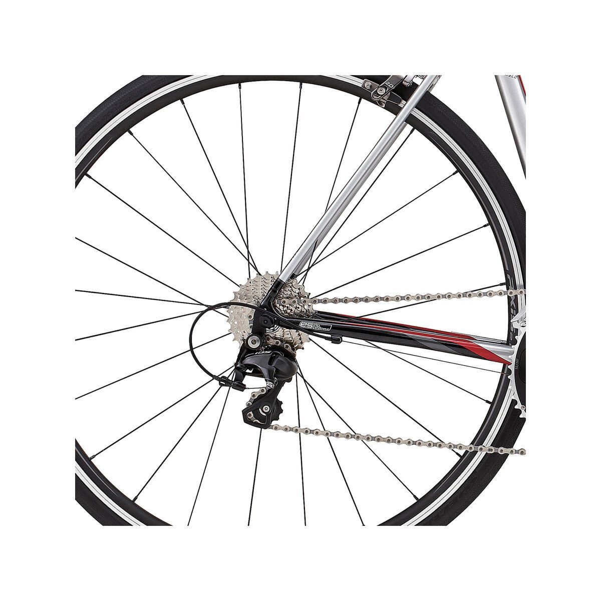 Specialized Allez DSW SL Comp, gloss brushed/tarmac black/red/charcoal - Bild 4