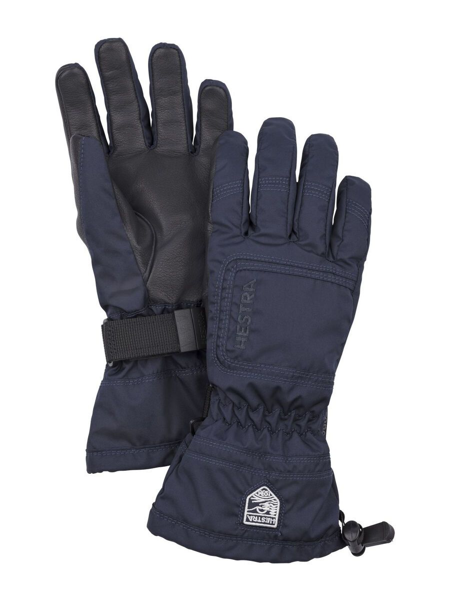 Hestra CZone Powder Female 5 Finger, mörk marin/svart - Bild 1