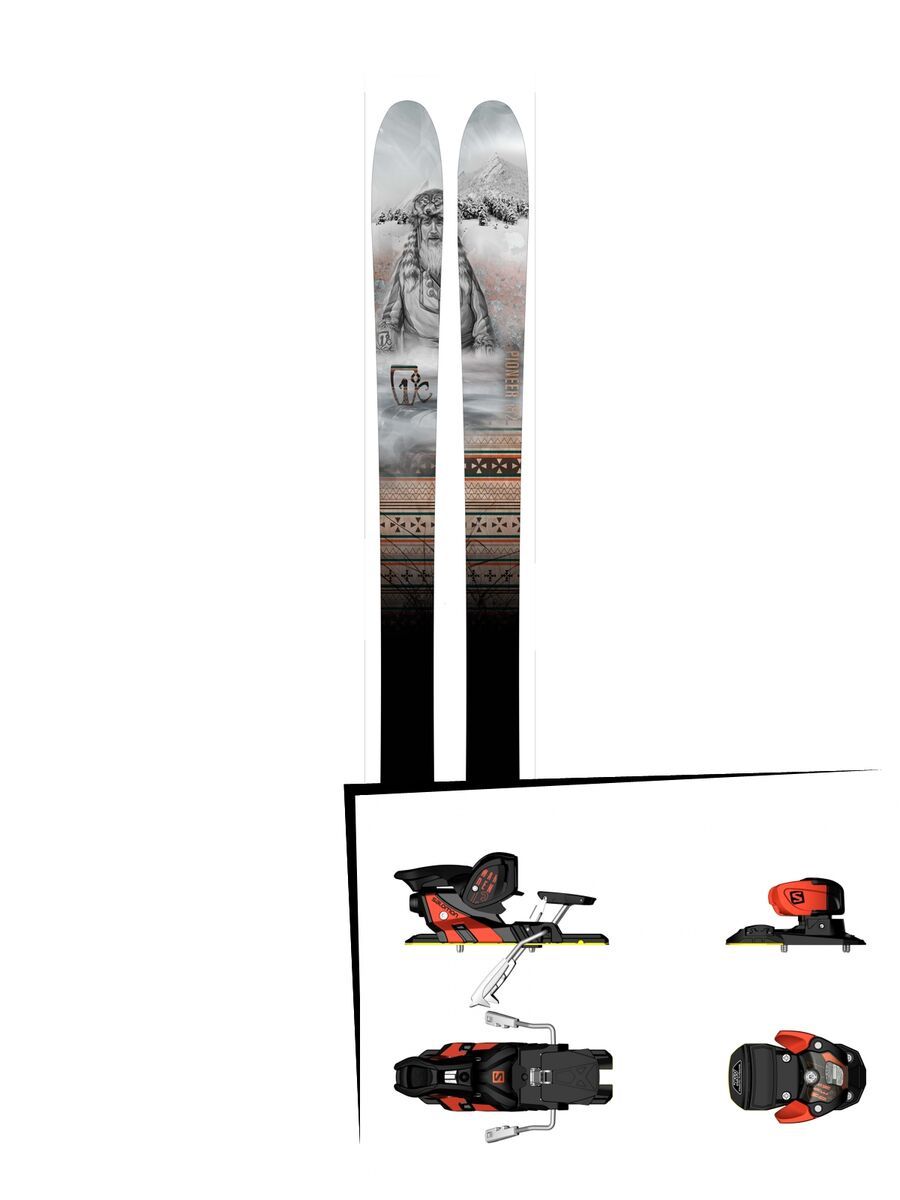 Set: Icelantic Pioneer 2016 + Salomon Warden MNC 13 (1456101) - Bild 1