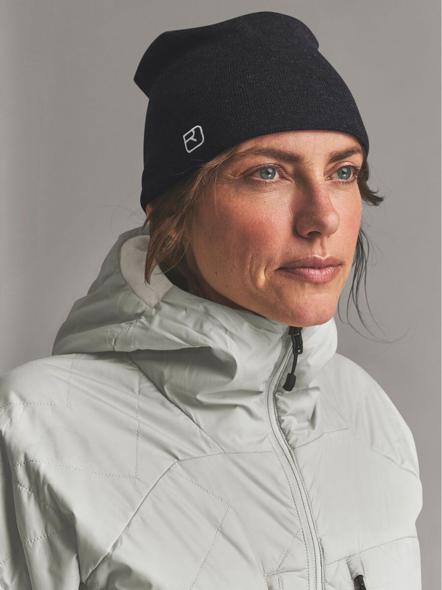 Ortovox Wonderwool Beanie, black raven blend - Bild 2