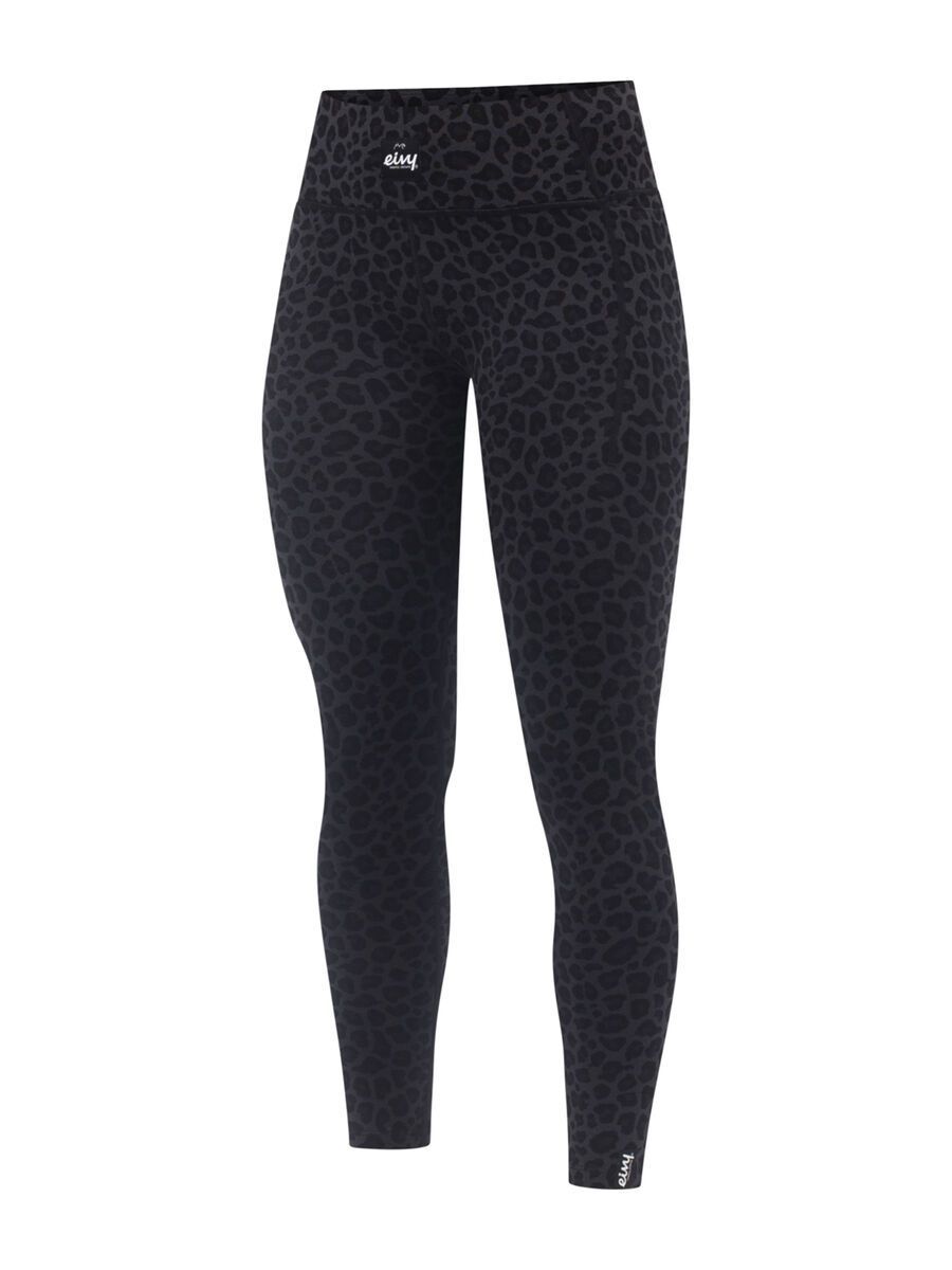 Eivy Pocket Merino Wool Tights, black leopard - Bild 1