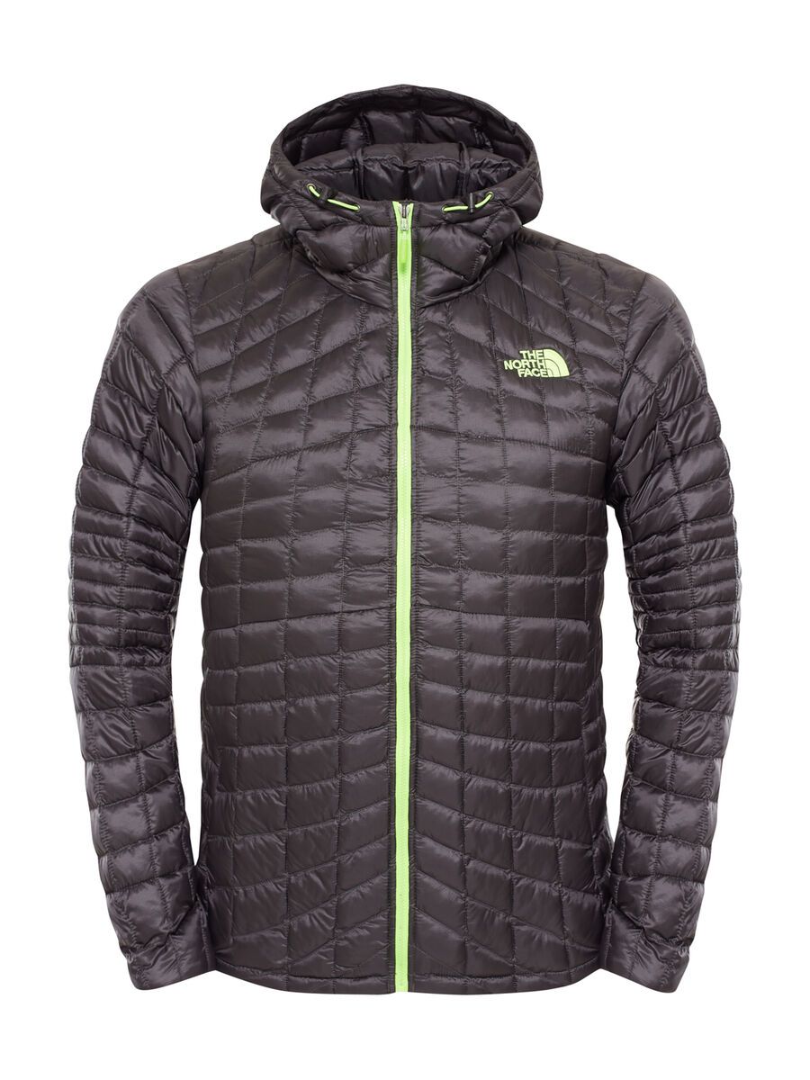 The North Face Mens ThermoBall Hoodie, asphalt grey/power green - Bild 1