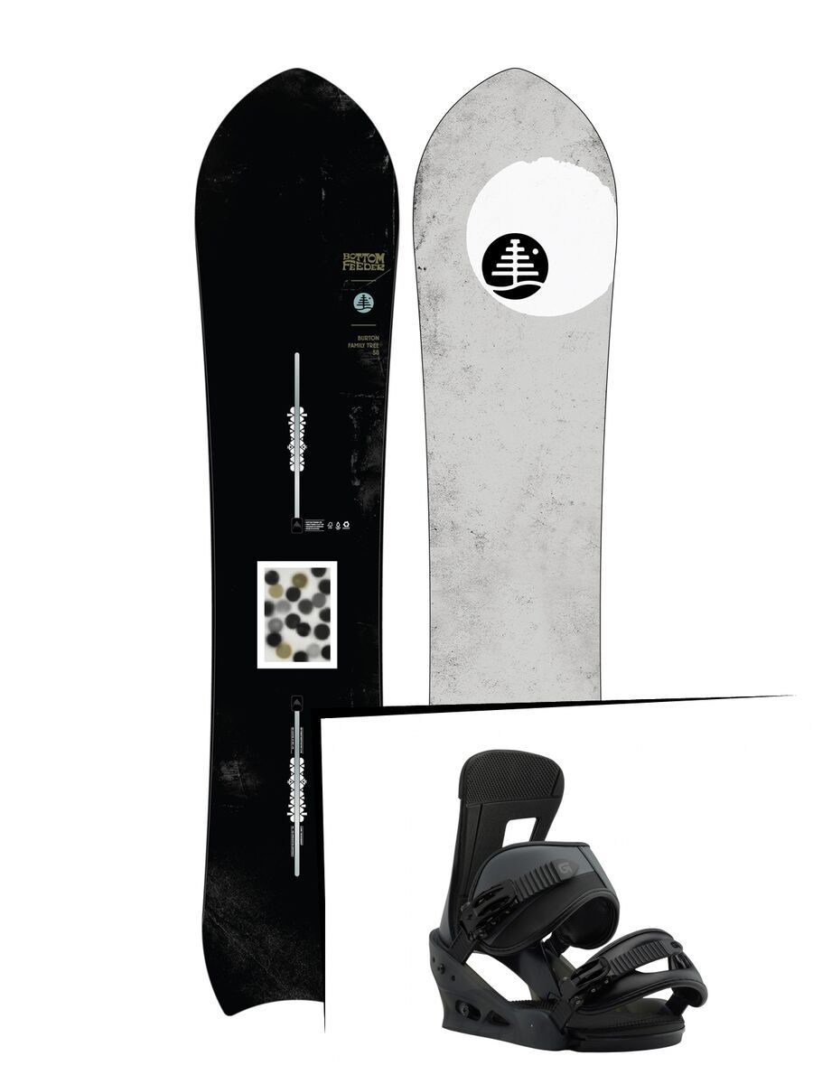 Set: Burton Family Tree Bottom Feeder 2019 + Burton Freestyle black matte - Bild 1
