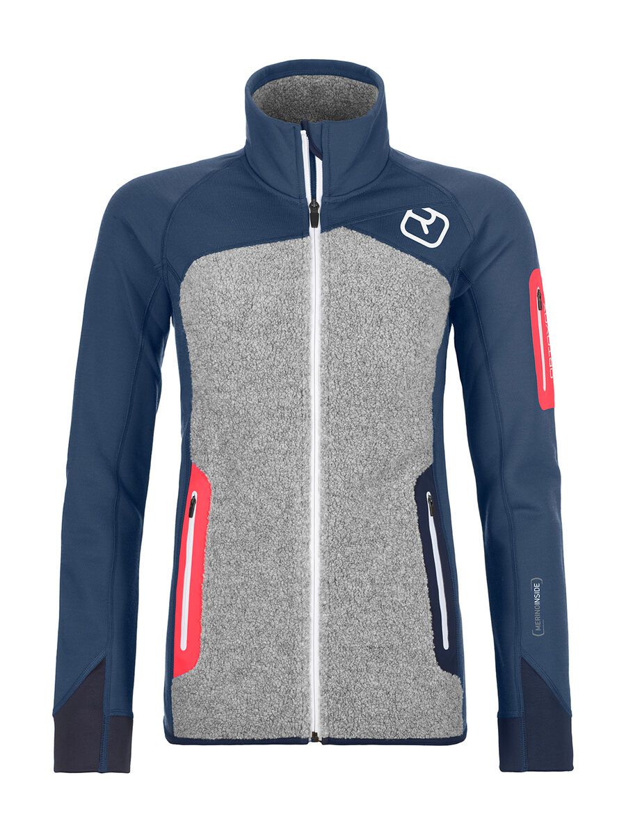 Ortovox Merino Fleece Plus Jacket W, night blue - Bild 1