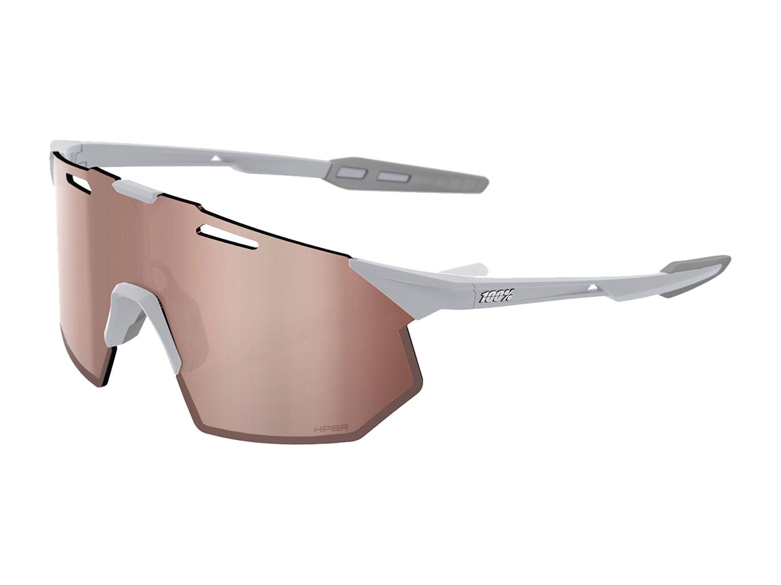 100% Hypercraft SQ, HiPER Crimson Silver ML Mirror / matte stone grey - Bild 1