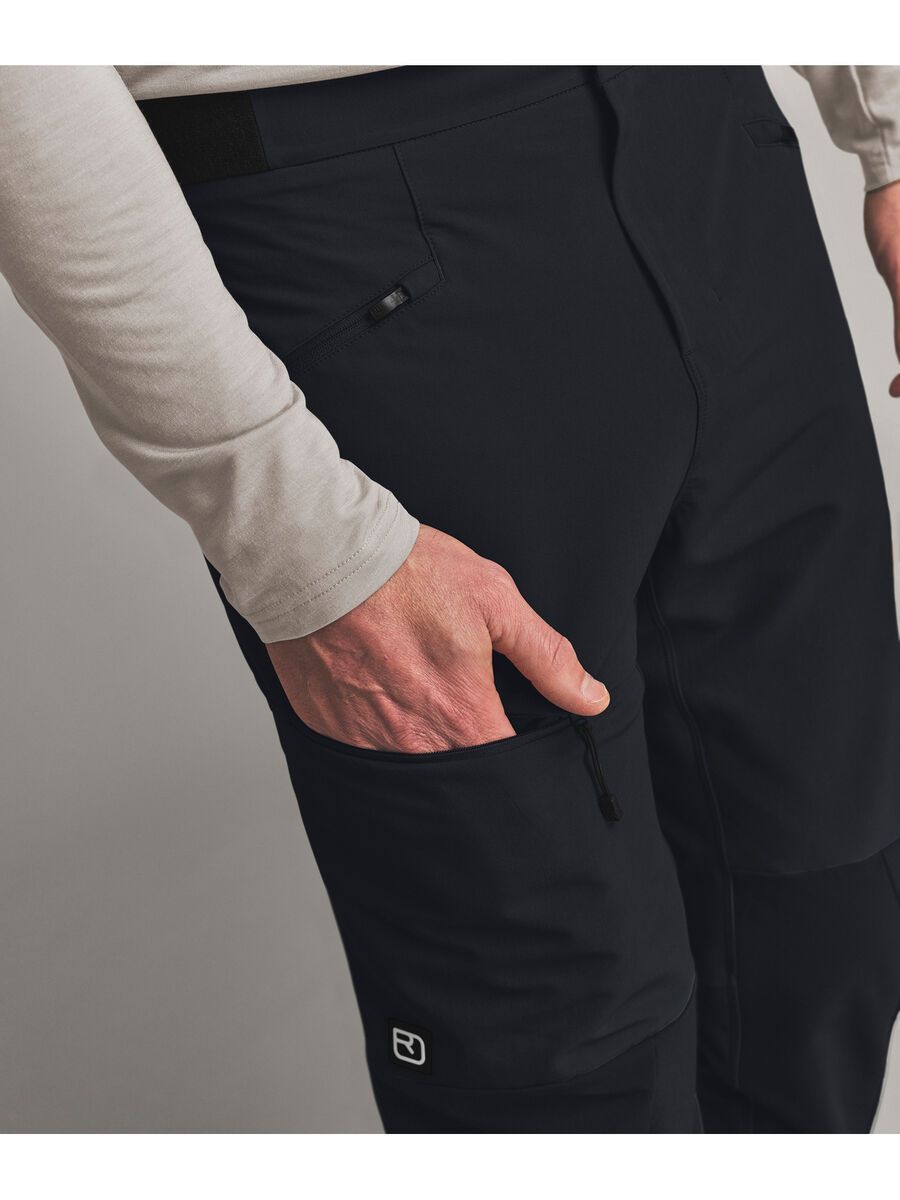 Ortovox Ortler Softshell Pants M, black raven - Bild 7