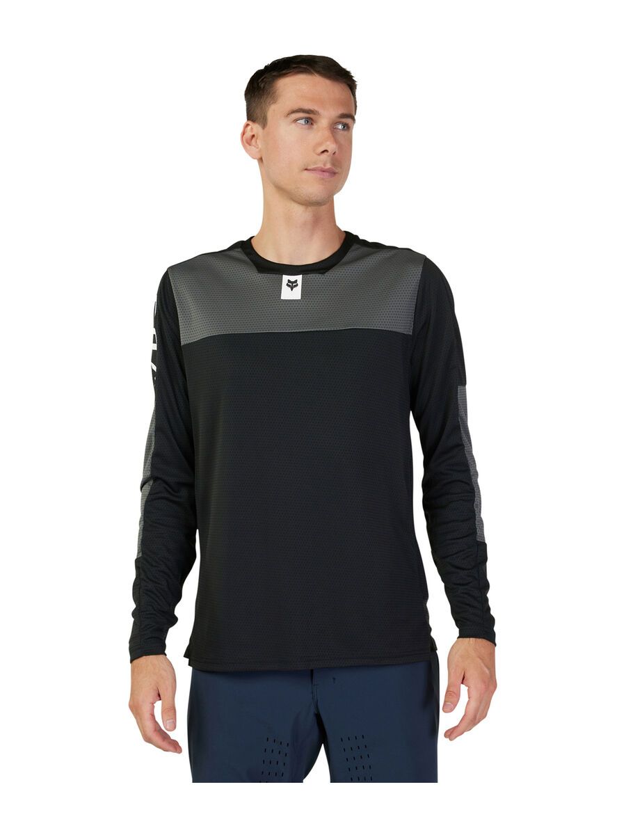 Fox Defend LS Jersey Fox Head, black - Bild 1