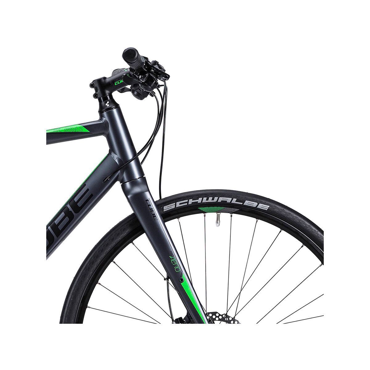 Cube SL Road Pro, anthrazit black green - Bild 5