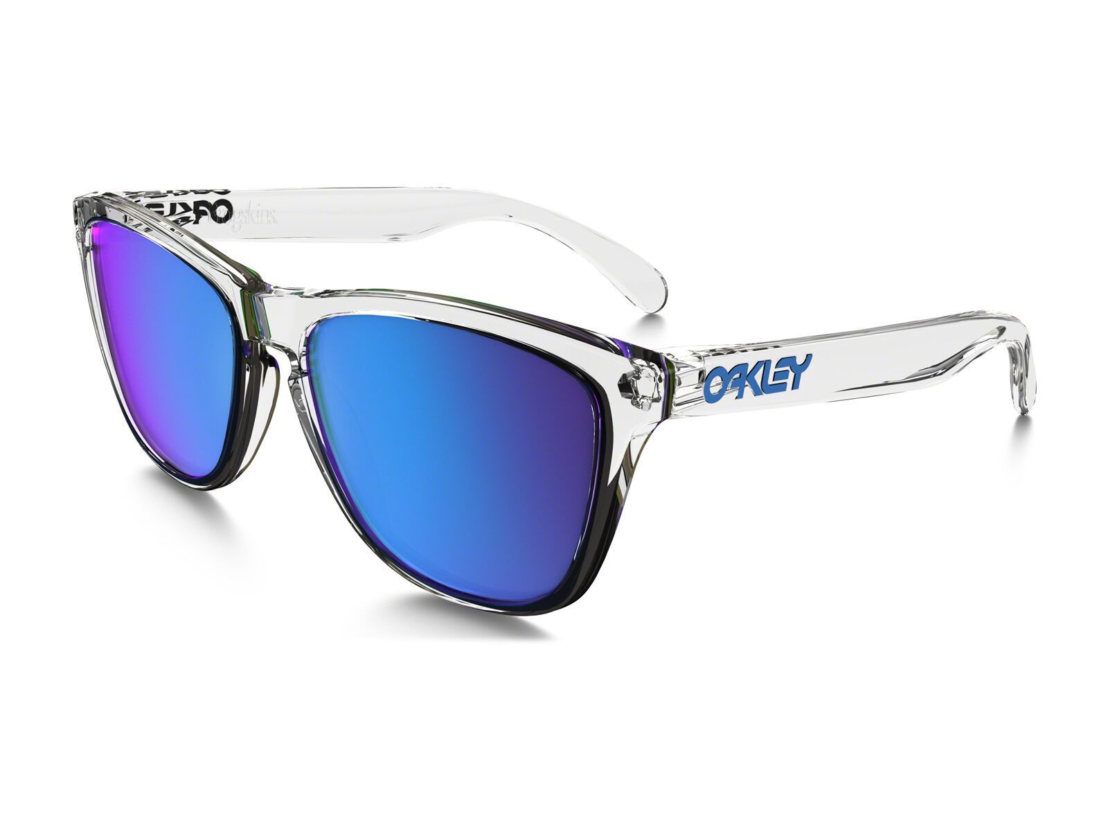Oakley Frogskins, polished clear/Lens: sapphire iridium - Bild 1