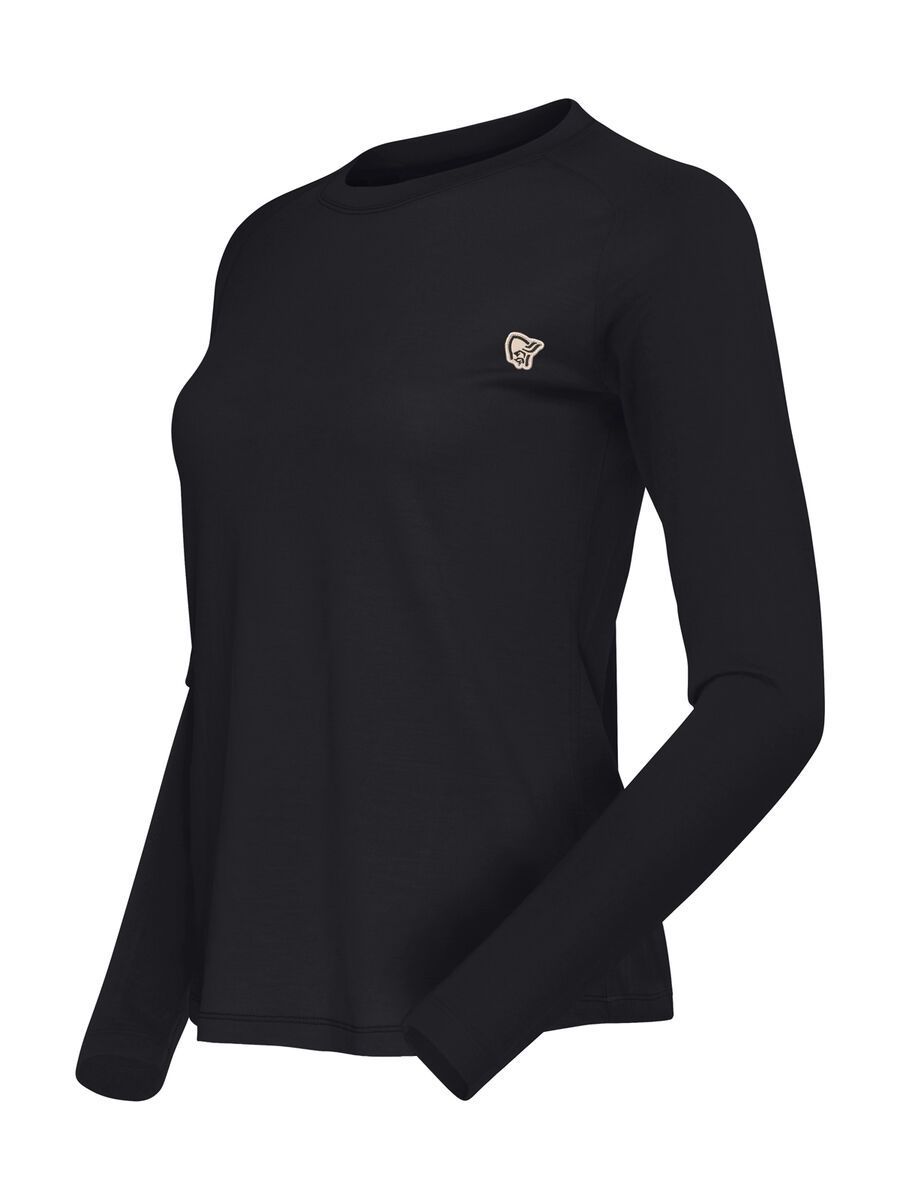Norrona femund pureUll Long Sleeve W's, caviar black - Bild 2