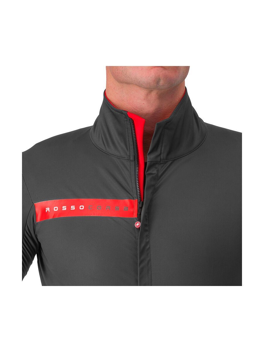 Castelli Beta RoS Jacket, silver gray/dark gray-red - Bild 4