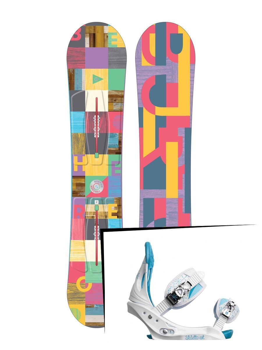 Set: Burton Feather 2017 +  Stiletto EST (364562S) - Bild 1