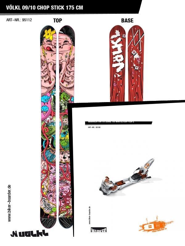 Völkl Set: Chop Stick 09/10 + Marker Duke 16 - Bild 1