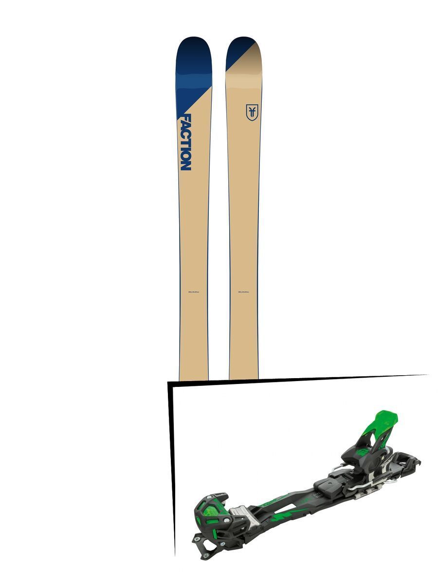 Set: Faction Candide 2.0 2019 + Tyrolia Adrenalin 16 solid black flash green - Bild 1