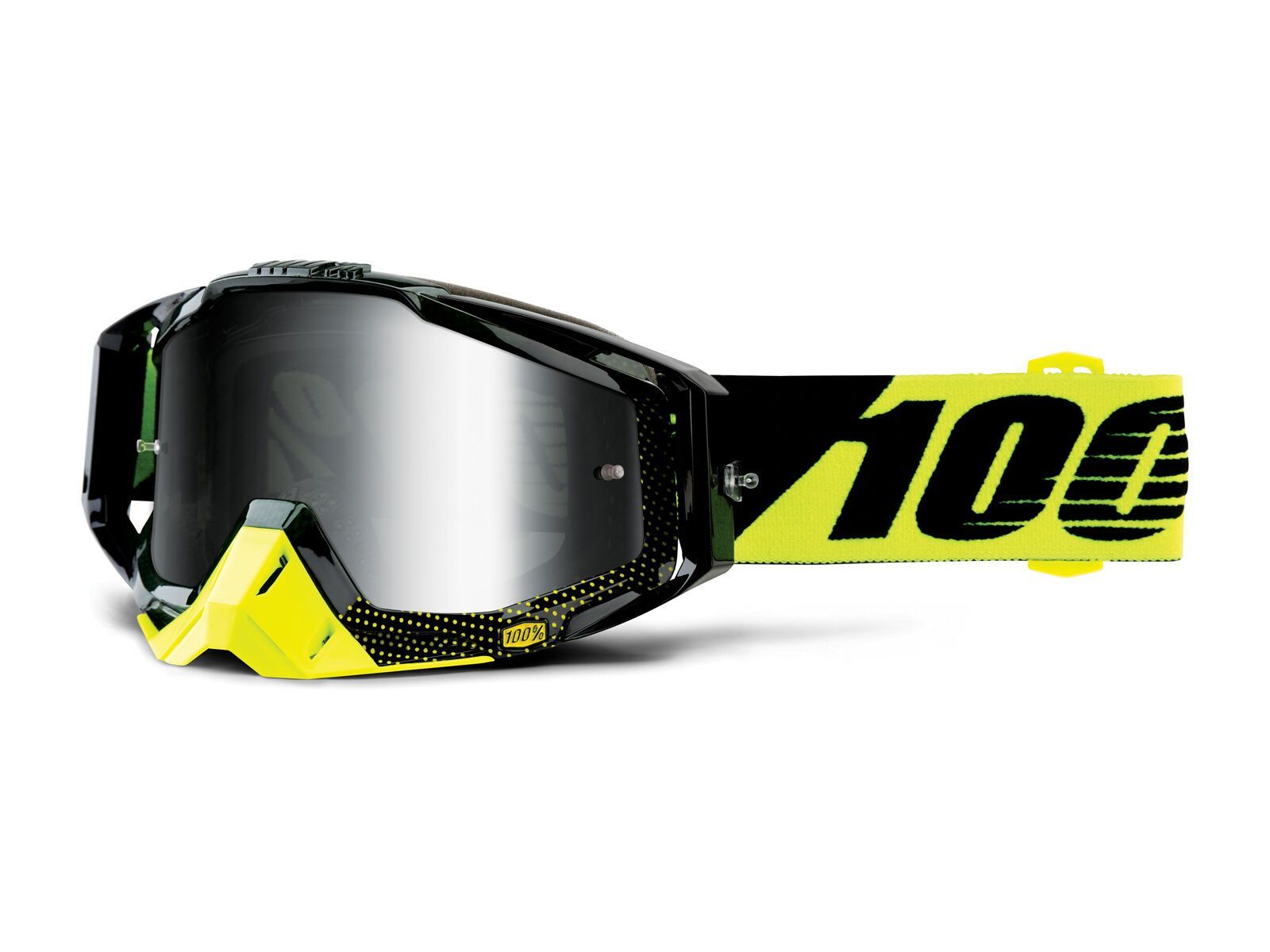 100% Racecraft inkl. Wechselscheibe, cox/Lens: mirror silver, clear - Bild 1