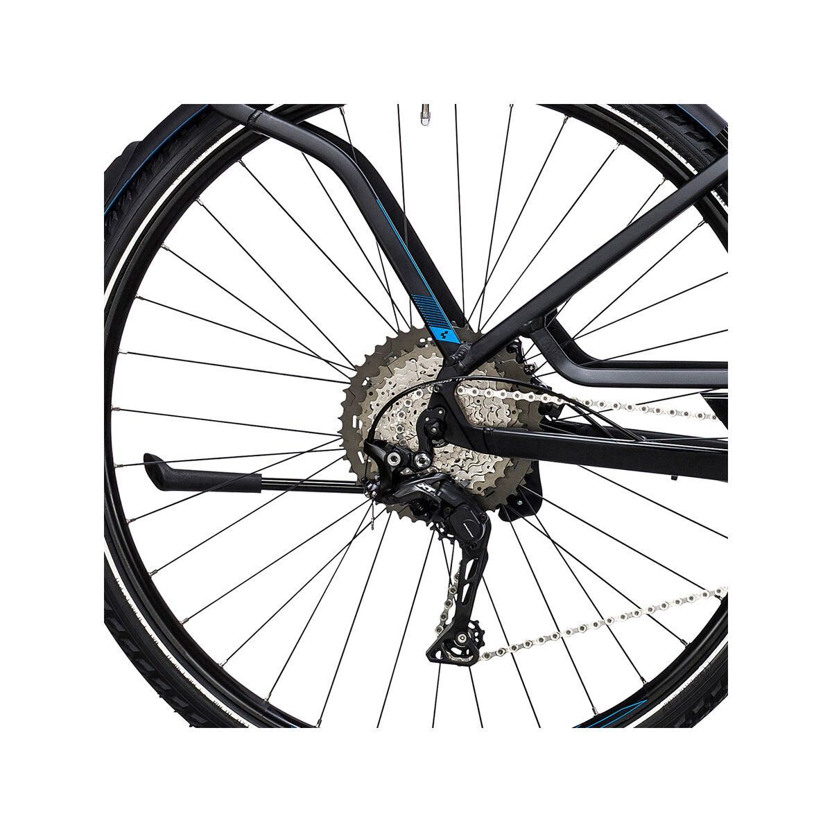 Cube Touring Hybrid SL 500 Easy Entry, black´n´flashblue - Bild 4