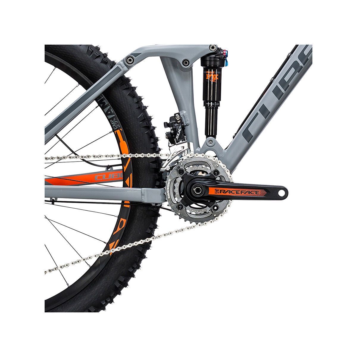 Cube Stereo 140 HPA Pro 27.5, grey´n´flashorange - Bild 3