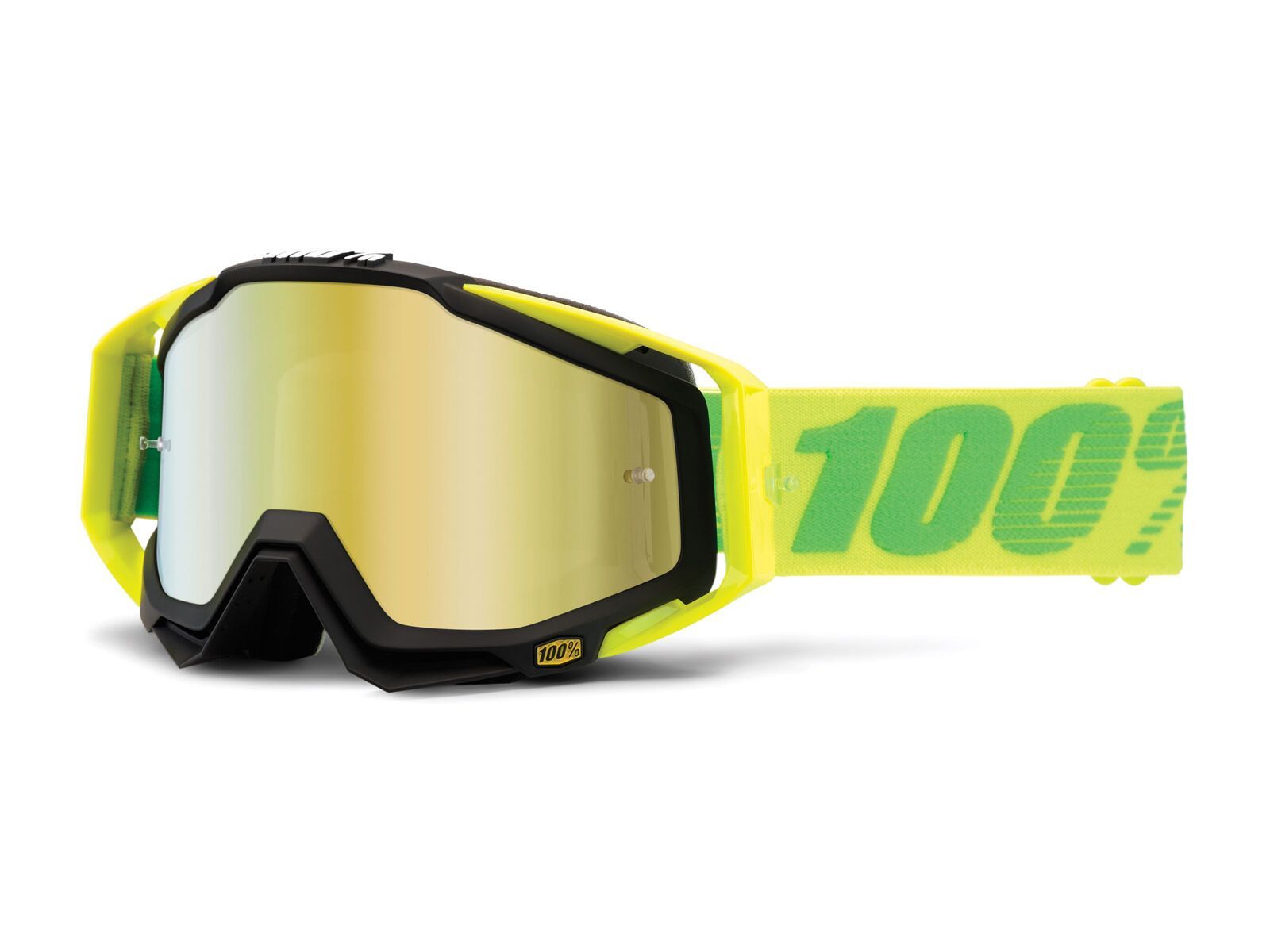 100% Racecraft inkl. Wechselscheibe, sour patch/Lens: mirror gold - Bild 1