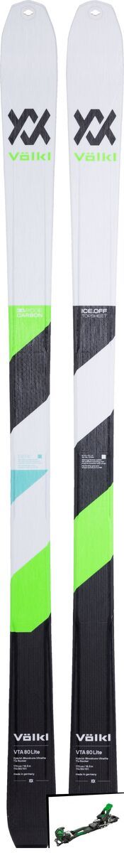 Set: Völkl VTA 80 Lite 2019 + Tyrolia Adrenalin 16 solid black flash green - Bild 1