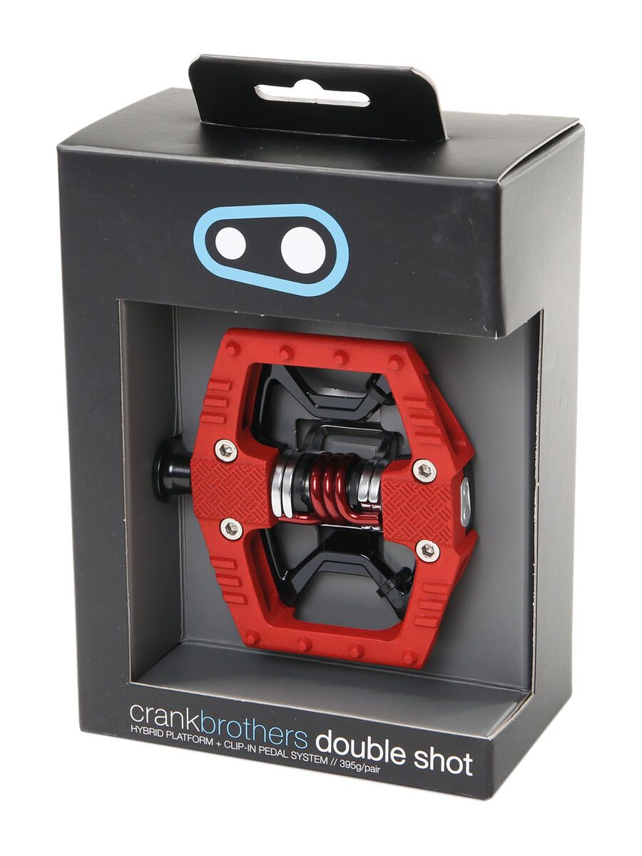 Crankbrothers Double Shot, rot/schwarz - Bild 2
