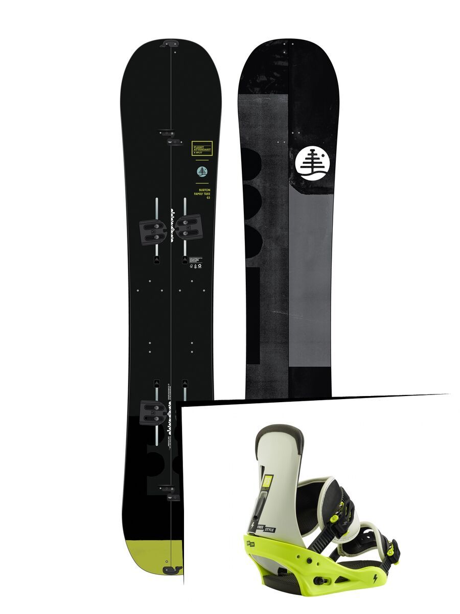 Set: Burton Family Tree Flight Attendant X Split 2019 + Burton Freestyle mtn dude green - Bild 1