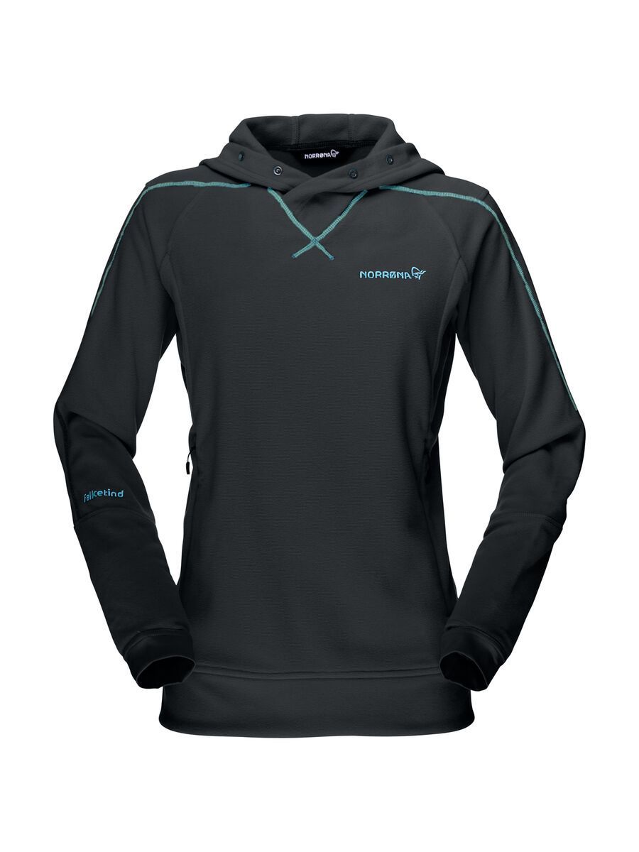 Norrona Women Falketind warm1 Hoodie, cool black - Bild 1