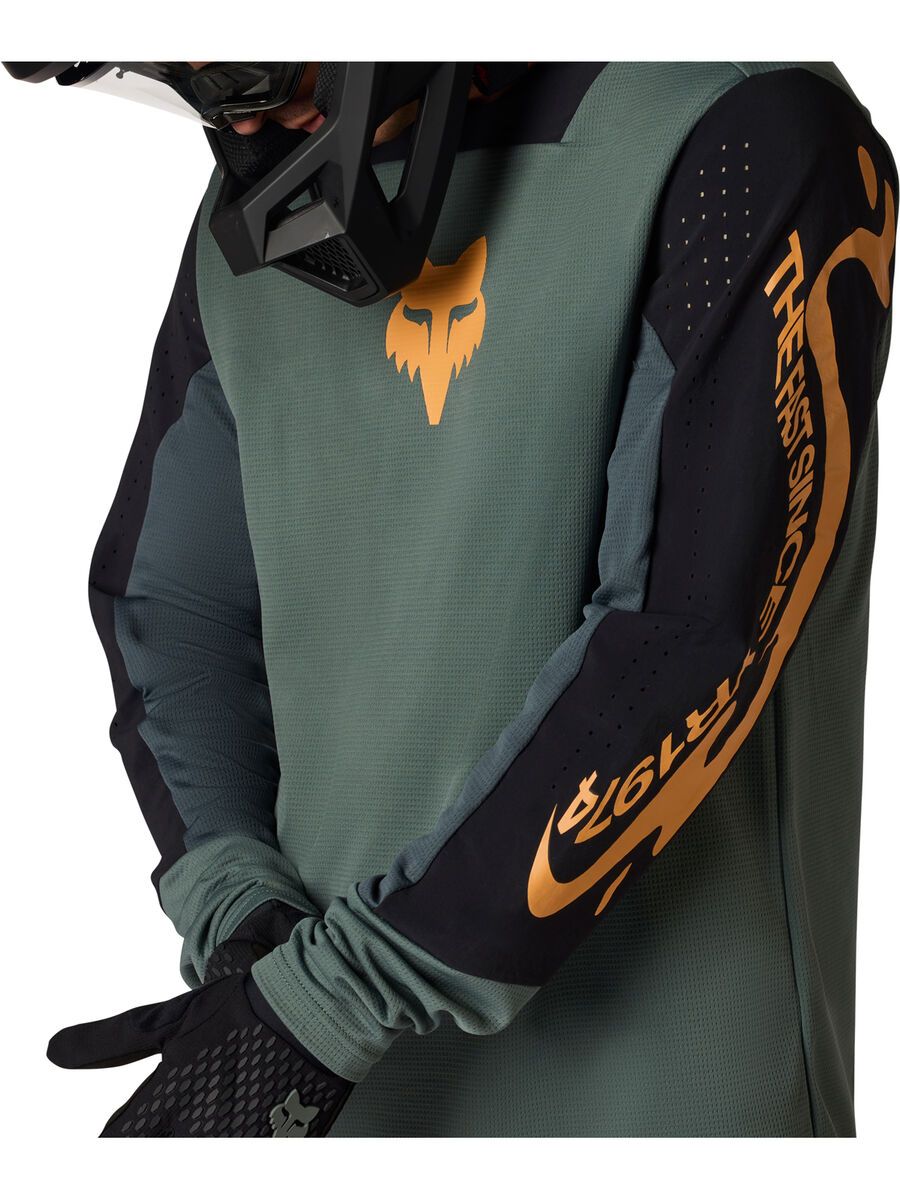 Fox Defend Long Sleeve Jersey Creation, sage - Bild 4
