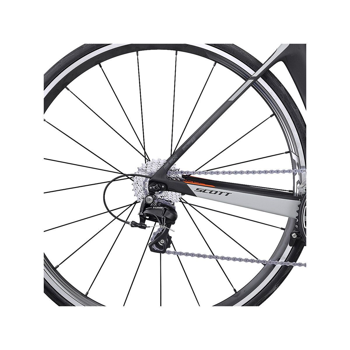 Scott Foil 30, black/grey/orange - Bild 4