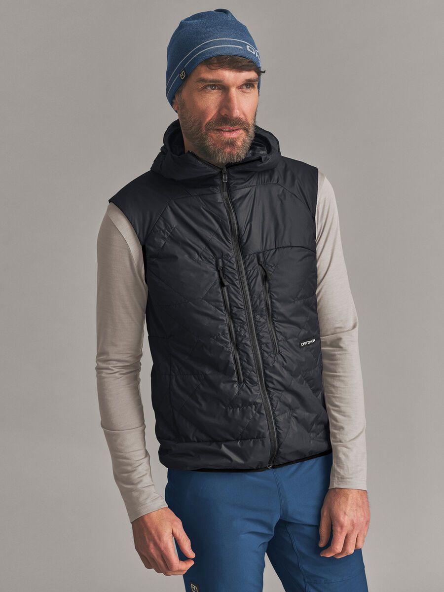 Ortovox Venet Swisswool 60 Vest M, black raven - Bild 4