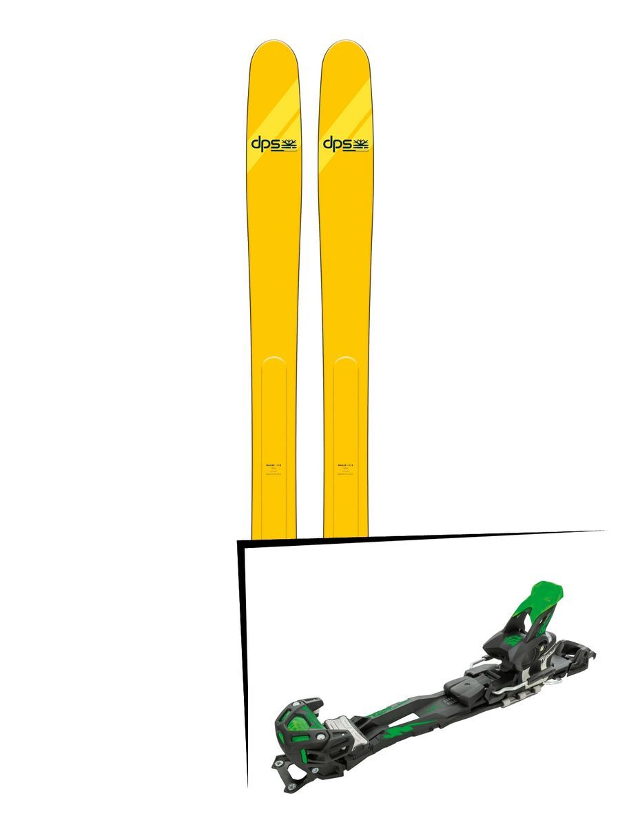 Set: DPS Skis Wailer A112 Alchemist 2018 + Tyrolia Adrenalin 16 solid black flash green - Bild 1