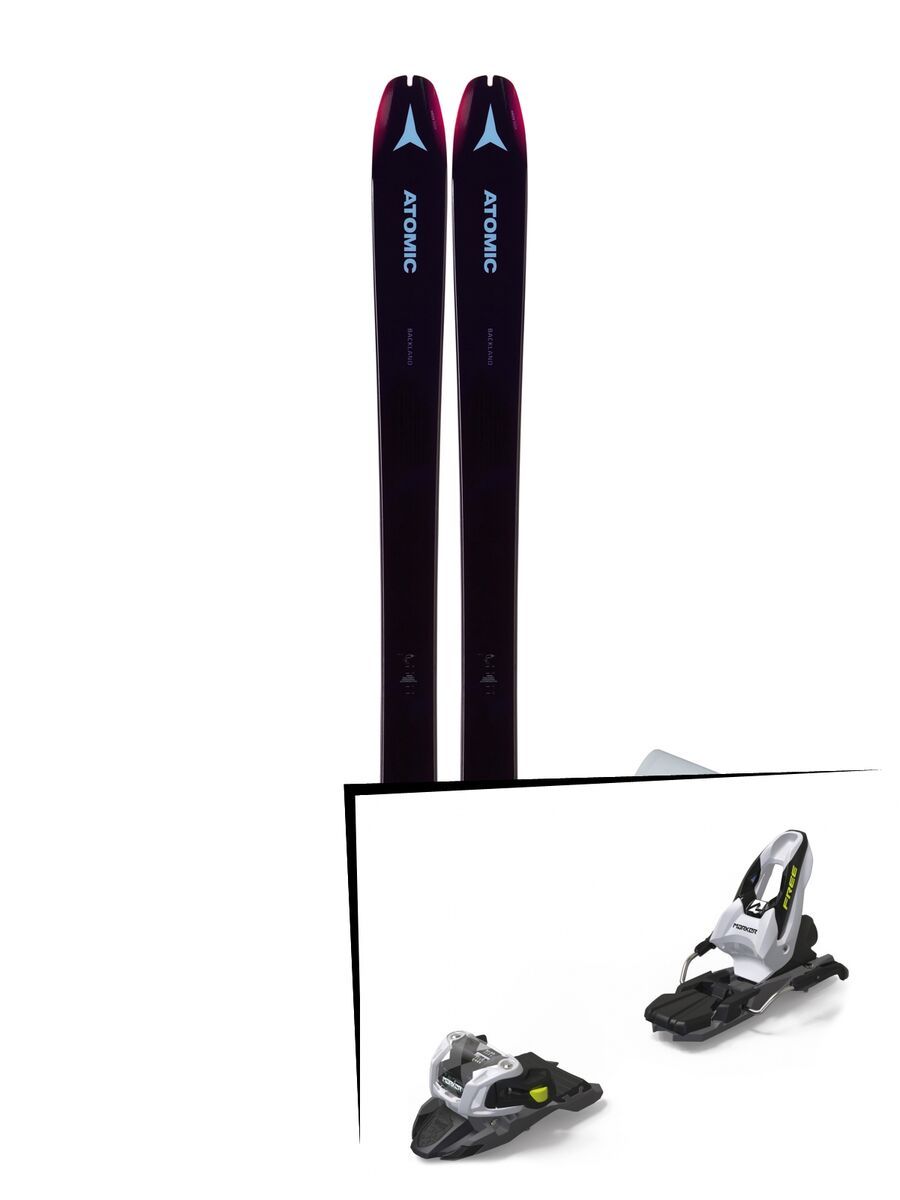 Set: Atomic Backland 85 W + Hybrid Skin 85 2019 + Marker Free Ten black/white - Bild 1