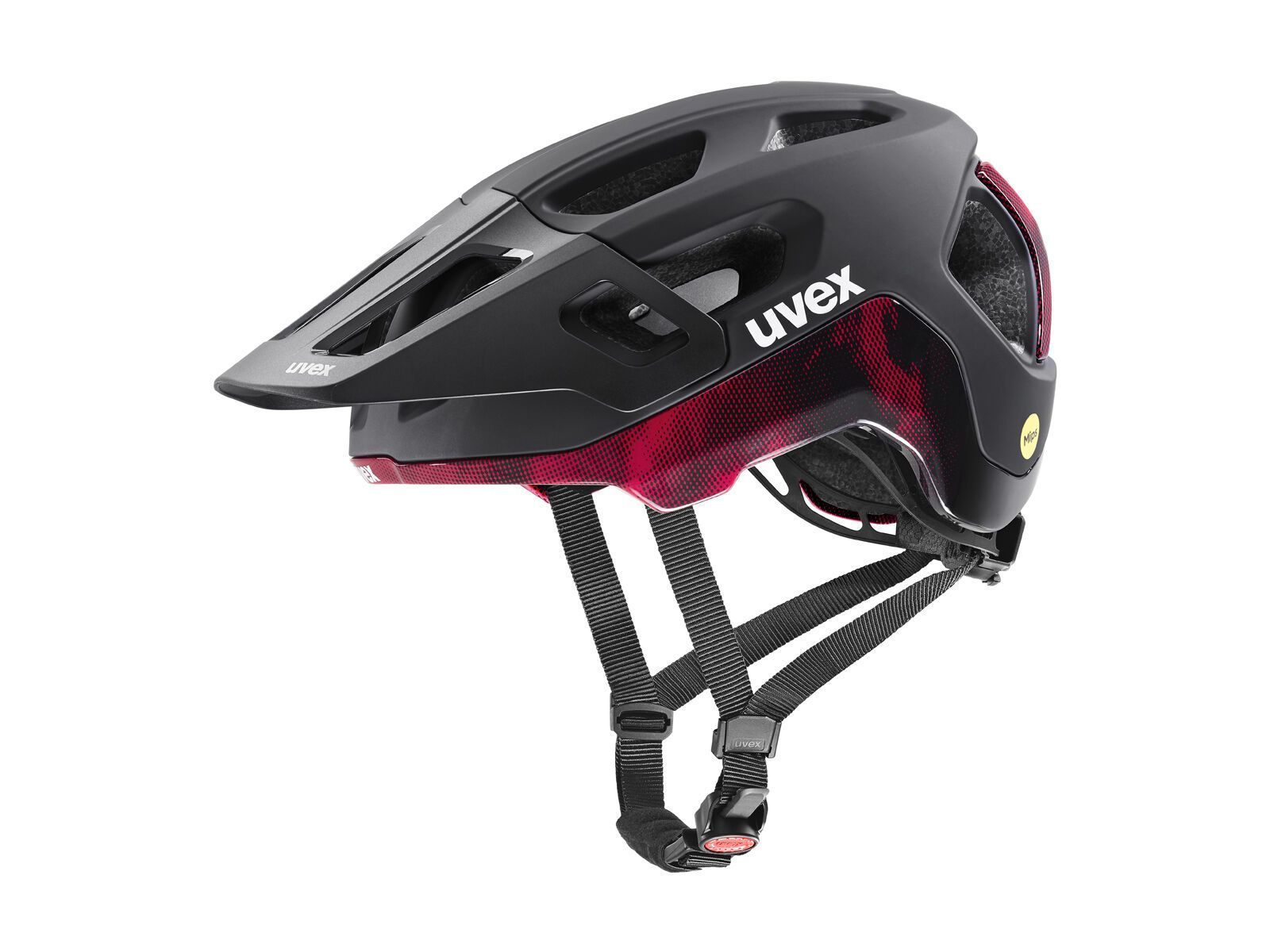 uvex react MIPS, black-ruby red - Bild 1