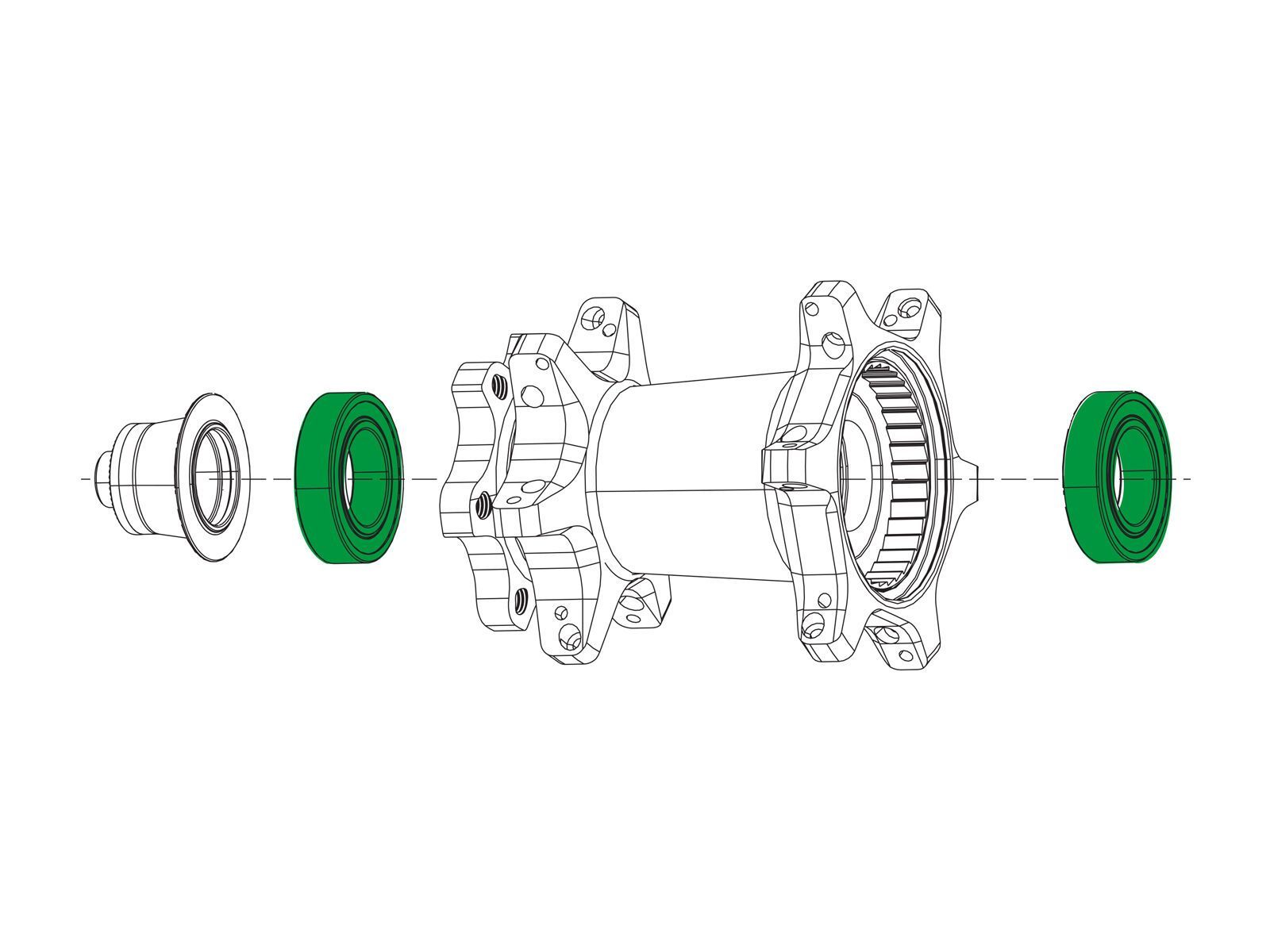 Zipp Lager 6903 - 2 Stück, für Nabe 77, 177 Disc - Bild 1